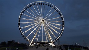 夜晚摩天轮素材图片